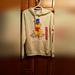 Disney Tops | Ladies Nwt Winnie The Pooh Embroidered Sweatshirt/Hoodie Xl Ivory | Color: Cream/Gold | Size: Xl