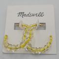 Madewell Jewelry | Madewell Lucite Hoops | Color: White/Yellow | Size: Os