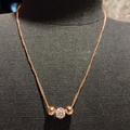 Kate Spade Jewelry | Kate Spade Rose Gold And Diamond Necklace | Color: Gold/White | Size: Os