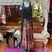 Athleta Dresses | Athleta Boho Hippie Reverse Tie Dye Maxi Dress | Color: Black/Cream | Size: M