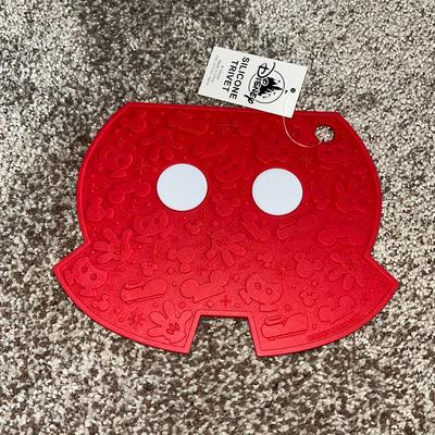 Disney Kitchen | Disney - Mickey Mouse Red Shorts Silicone Kitchen Trivet/Mat | Color: Red | Size: Os