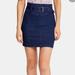 Free People Skirts | Free People Womens Living It Up Denim Belted Pencil Skirt Size 2 Preowned Casual | Color: Blue | Size: 2