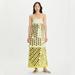 Tory Burch Dresses | Iso Tory Burch Layered Hand-Done Mirrorwork Silk Dress | Color: Yellow | Size: 0