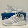 Adidas Shoes | Adidas Nmd R1 Primeblue Triple White Gz9259 Men’s Shoes Sneaker Size 8 New | Color: White | Size: 8