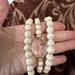 Anthropologie Jewelry | Anthropologie 3 Beaded/Crystal Bracelets Nwot | Color: Gold/White | Size: Os