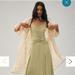 Anthropologie Dresses | Full Outfit! Anthro Duster And Dress | Color: Cream/Green | Size: Various