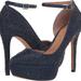 Jessica Simpson Shoes | Jessica Simpson Women's Ormanda Embellished Platform Pumps Navy Glitter | Color: Blue | Size: Various