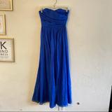 J. Crew Dresses | J. Crew Cobalt Blue Strapless Formal Maxi Dress Size 0p | Color: Blue | Size: 0p