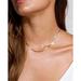 Anthropologie Jewelry | Anthropologie Dainty Minimalist Flat Chain Necklace | Color: Gold | Size: Os