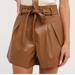 Zara Shorts | Bluivy. Faux Leather Shorts High Waisted Color Black | Color: Black | Size: M