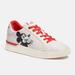 Coach Shoes | Coach Disney Mickey Mouse X Keith Haring Low Top Sneaker Shoes Red | Color: White | Size: 9.5