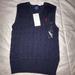 Polo By Ralph Lauren Jackets & Coats | Brand New Boys Hunter Navy Blue Ralph Lauren Polo Vest Size 6. | Color: Blue | Size: 6b