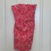 Lilly Pulitzer Dresses | Lilly Pulitzer Bright Pink & White Print Strapless Back Tie Franco Dress Size 2 | Color: Pink/White | Size: 2