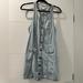 Urban Outfitters Dresses | Light Wash Denim Button-Up Mini Dress With Racer Back | Color: Blue | Size: S