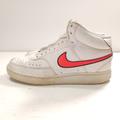 Nike Shoes | Nike Court Vision Mid Sneakers Basketball Shoes High Top Cd5436-102 Woman's Sz 8 | Color: Red/White | Size: 8