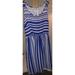 Anthropologie Dresses | Anthropologie Olive & Oak Dress Womens Medium Blue White Sleeveless Zip Up | Color: Blue | Size: M