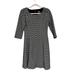 Anthropologie Dresses | Anthropologie Taylor Womens Size 6 Black And White A-Line Dress 3/4 Sleeve | Color: Black/White | Size: 6