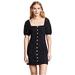 Free People Dresses | Free People Daniella Cotton Eyelet Mini Dress Sz.2 | Color: Black | Size: 2