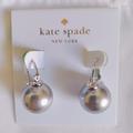 Kate Spade Jewelry | Kate Spade Classic Shine On Silver Pearl Drop Earrings - Silver (New) | Color: Gray/Silver | Size: Os