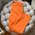 Ralph Lauren Jeans | Lauren Ralph Lauren Orange Modern Straight Cropped Denim Jeans | Color: Orange | Size: 2p