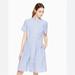 Kate Spade Dresses | Kate Spade Broome Street Stripe Poplin Swing Shirt Dress M | Color: Blue/White | Size: M
