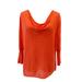 Anthropologie Tops | Guinevere Anthropologie Coral Draped Neck Lightweight Knit Top Linen Blend Xs | Color: Orange/Pink | Size: Xs