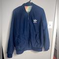 Adidas Jackets & Coats | Adidas Trefoil Reversible Bomber Jacket Multicolor Camo | Color: Blue | Size: M