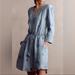 Anthropologie Dresses | Anthropologie Holding Horses Embroidered Chambray Shirt Dress Size Small | Color: Blue | Size: S