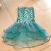 Disney Costumes | Disney Girls Ariel Mermaid Play Skirt | Color: Blue/Green | Size: Small 4-6