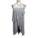 Free People Dresses | Free People Women's Dress Strapless Cross Front Mini Dress Ribbed Gray Size Xs | Color: Gray | Size: Xs