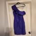 J. Crew Dresses | J Crew One Shoulder Ruffle Purple Dress Nwt | Color: Purple | Size: 8tall