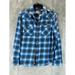 Levi's Shirts | Levi's Men's Blue Plaid Classic Western Button-Up Long-Sleeve Shirt Sz S | Color: Blue | Size: S