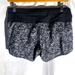 Lululemon Athletica Shorts | Lululemon Speed Athletic Black & White Running Shorts Women Size 4 | Color: Black/White | Size: 4