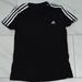 Adidas Shirts & Tops | 4$25 Adidas 100% Cotton Kids T-Shirt Size Small Black White Embroidered Logo | Color: Black | Size: Youth Small