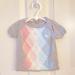 Burberry Shirts & Tops | Burberry Girls Short Sleeve Knit Top | Color: Gray/Pink | Size: 2tg