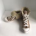 Coach Shoes | Coach Bonney Shearling Lined High-Top Lace Up Fashion Sneaker Shoes Size 8.5 | Color: Cream/Gold | Size: 8.5