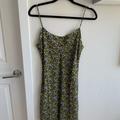 J. Crew Dresses | J Crew Floral Mini Slip Dress In Floral Stripe. Never Worn. Size 4. | Color: Green | Size: 4