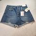 Jessica Simpson Shorts | Jessica Simpson Womens 29 High Stretch Waist Denim Jean Shorts Button Fly Cjc | Color: Blue | Size: 29