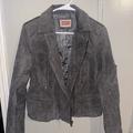 Levi's Jackets & Coats | Levi’s Genuine Leather Moto Jacket Suede In Grey | Color: Gray | Size: 4