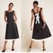 Anthropologie Dresses | Black Anthropologie Tracy Reese Back Bow Tie Sleeveless Midi Dress (Nwt) | Color: Black/White | Size: 6