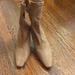 Zara Shoes | Heeled Boots Zara - Suede Like Material | Color: Brown/Tan | Size: 6.5