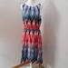 Athleta Dresses | Athleta Ikat Martinique Dress Size Xxs New With Tags Retails For $98 Athletic | Color: Blue/Red | Size: Xxs