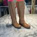 Nine West Shoes | Camel Leather Boots | Color: Tan | Size: 7.5