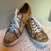 Coach Shoes | Coach Dee Signature Women's Tan Lace-Up Low Top Sneaker Shoes Size 8 | Color: Tan | Size: 8