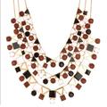 Kate Spade Jewelry | Kate Spade Black/Brown/White Tiered Necklace | Color: Black/Gold | Size: Os