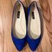 Nine West Shoes | Nine West Blue Suede Flats - 7.5 | Color: Blue | Size: 7.5