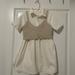 Zara Dresses | Cute Dress For School | Color: Tan/White | Size: 6g