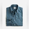 J. Crew Shirts | J.Crew Slim Secret Wash Cotton Poplin Shirt. Polka Dot. Size M. Nwot. | Color: Blue/White | Size: M