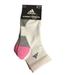 Adidas Accessories | Adidas Women's Superlite Quarter Socks Set Of 2 Size 5-10 White Gray Pink | Color: Gray/Pink/White | Size: Size 5-10