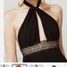 Anthropologie Dresses | Anthropologie Magali Pascal Black Halter Neck Dress With Lace Trim | Color: Black | Size: S